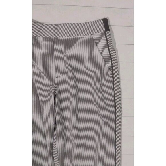 Athleta Black and White Striped Track Pants - Picture 3 of 8